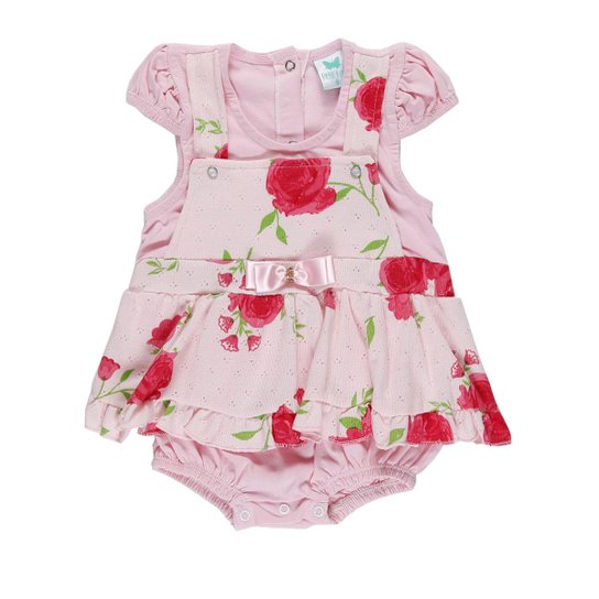 Macacão Bebê Bela Fase Feminino - Rosa