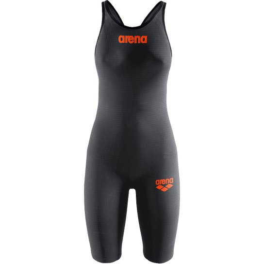 Maiô Arena Full Body Short Leg Open Powerskin Carbon Pro - Preto