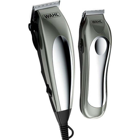 Máquina de Cortar Cabelo Wahl Deluxe Groom Pro 110V - Prata+Grafite