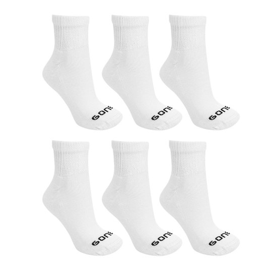 Meia Gonew Cano Médio Pacote 6 Pares - Branco