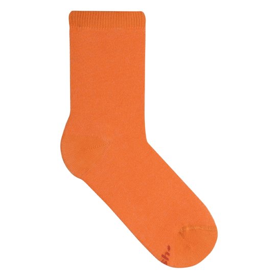 Meia Soquete Lisa Feminina - Laranja