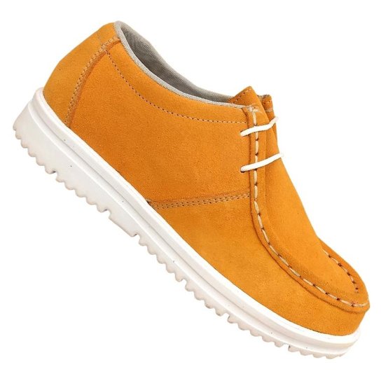 Mocassim de Couro Pórtice Canadia - Caramelo