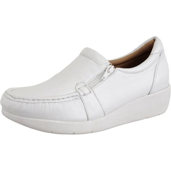 Mocassim Difranca Confort Dan Flex - Branco