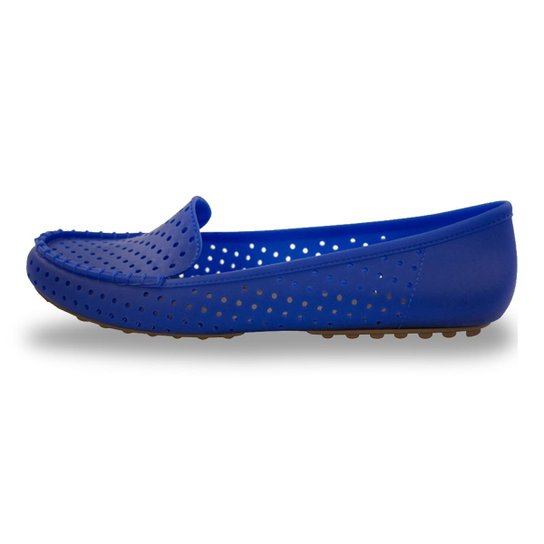 Mocassim Sedução Vazado 519 Feminino - Azul Royal