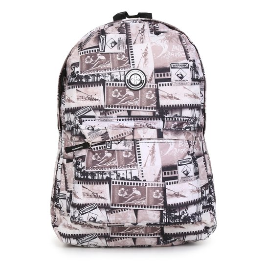 Mochila Clio Básica Warning Masculina - Cinza
