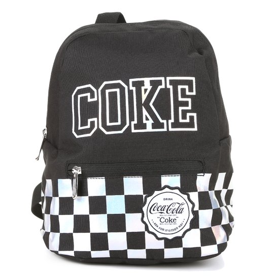 Mochila Coca-Cola Illusion Pequena Feminina - Preto