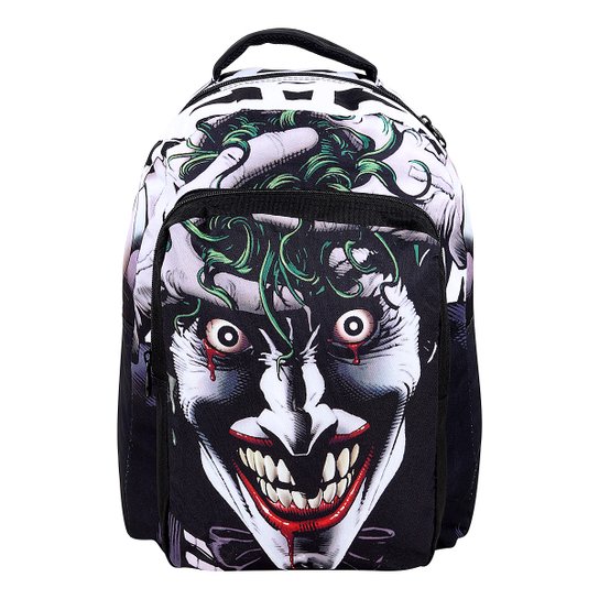 Mochila Escolar Xeryus Batman Coringa Teen - Preto
