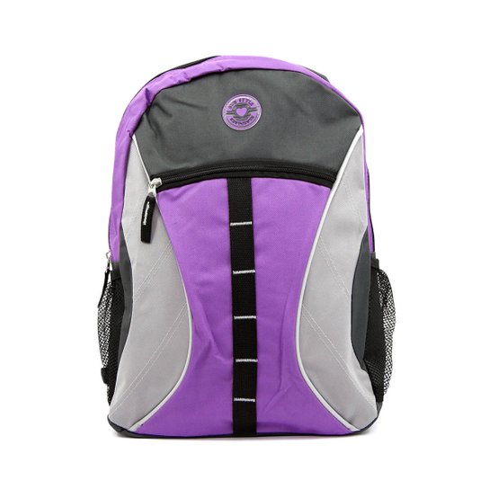 Mochila Feminina Bijoulux - Roxo+Cinza