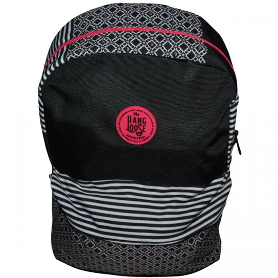 Mochila Hang Loose HL1154 - Preto+Branco