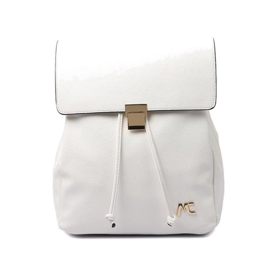 MOCHILA MACADAMIA COM ALÇA DE COSTAS AJUSTAVEL - Branco