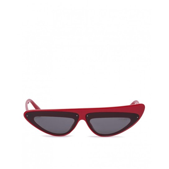 Óculos Amaro De Sol Assimétrico Feminino - Vermelho