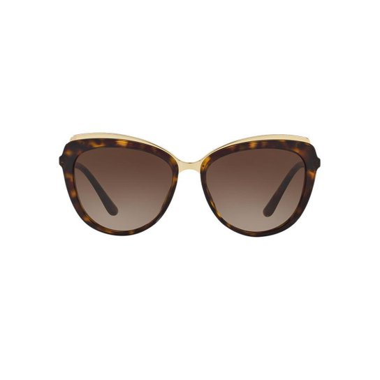 Óculos de Sol Dolce & Gabbana Gatinho DG4304 Feminino - Marrom