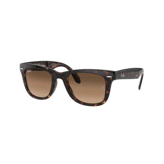 Óculos de Sol Ray-Ban 0RB4105-FOLDING WAYFARER Masculino - Marrom