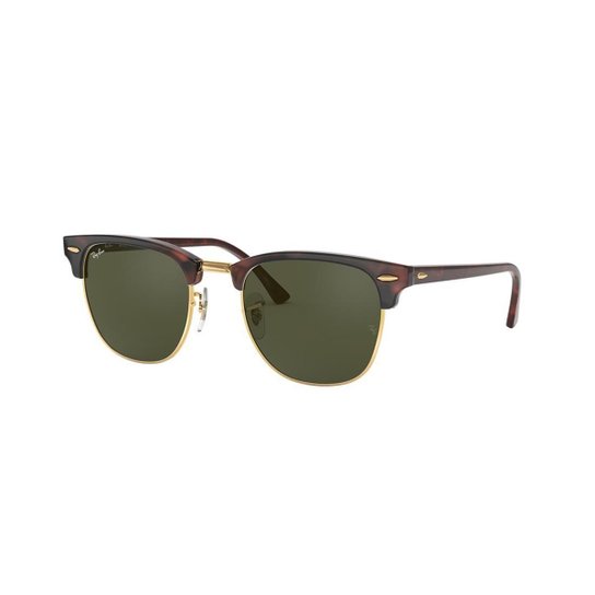 Óculos de Sol Ray-Ban RB3016 Clubmaster Clássico - Marrom