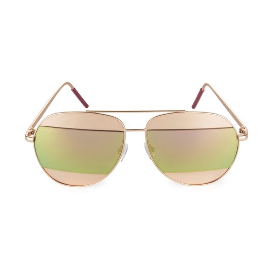 Óculos Marielas Aviador - Rosa+Dourado