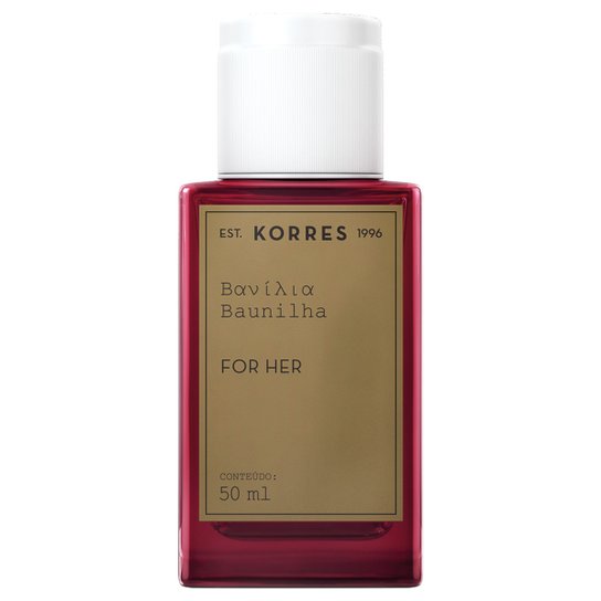 Perfume Baunilha Feminino Korres Eau de Cologne 50ml - Incolor