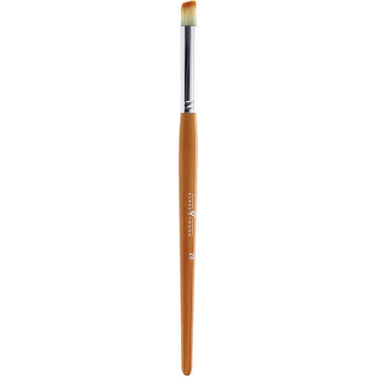 Pincel Profissional para Esfumar Formato "Pata De Vaca" Klass Vough Brown Line - Bege+Marrom