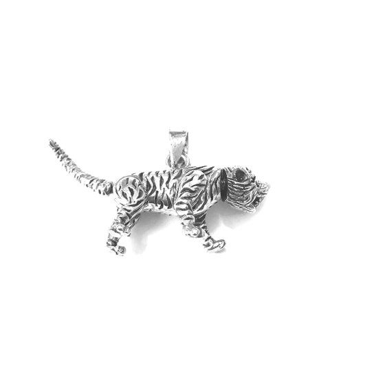 Pingente Tigre de Prata - Prata