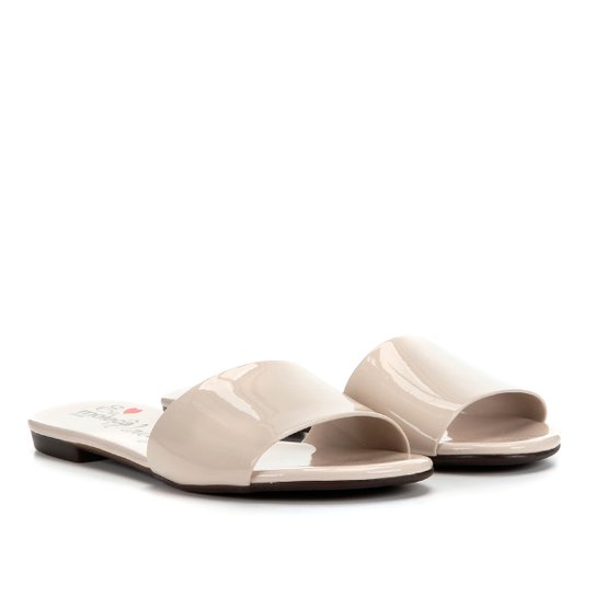 Rasteira Moleca Básica Feminina - Creme