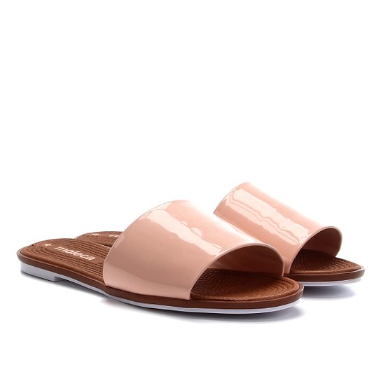 Rasteira Moleca Pala Verniz Feminina - Rosa