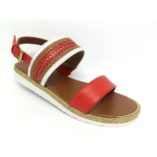 Rasteira Usaflex Feminina - Vermelho
