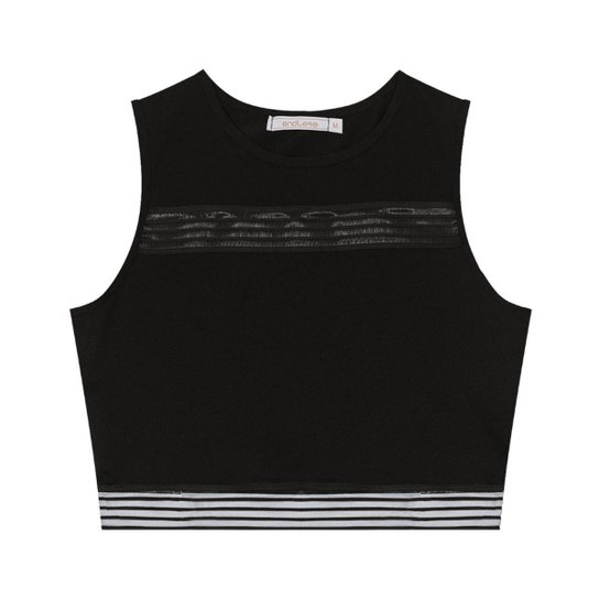 Regata Cropped Endless - Preto