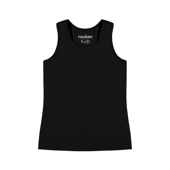 Regata Infantil Rovitex Kids Lisa Feminina - Preto
