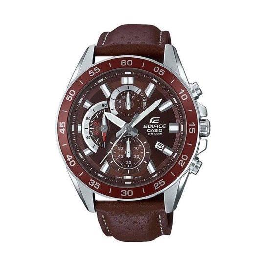 Relógio Casio Efv-550l-5avudf Masculino - Vermelho