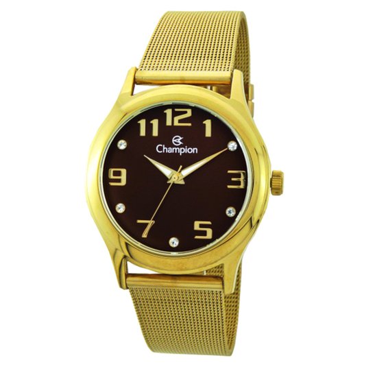 Relógio Champion Analógico CN29007R Feminino - Dourado