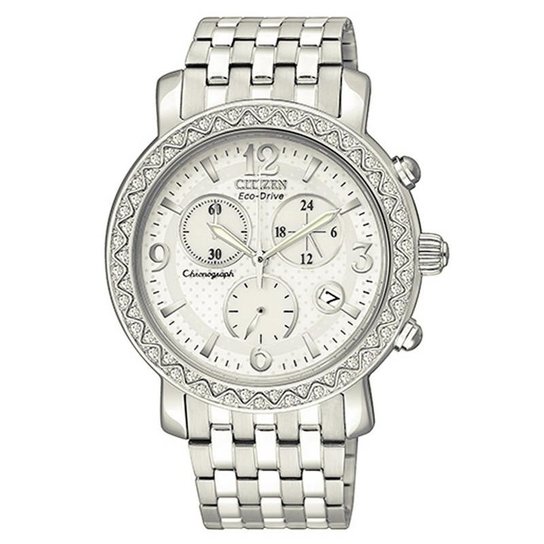 Relógio Citizen Feminino Chronograph - TZ28039K - Prata