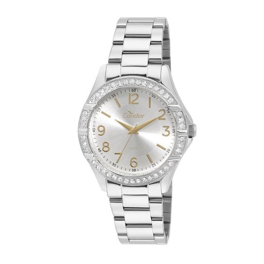 Relógio Condor Feminino Braceletes CO2035KUT/3K - CO2035KUT/3K - Prata