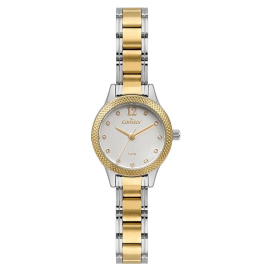 Relógio Condor Mini Bicolor CO Feminino - Dourado