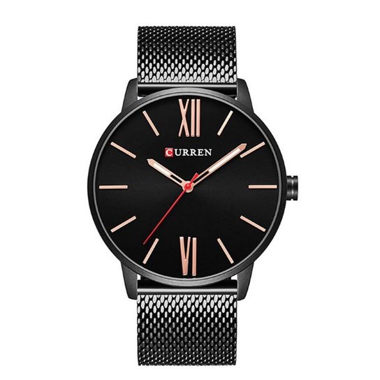 Relógio Curren Analógico 8238 Preto e Dourado - Preto+Dourado