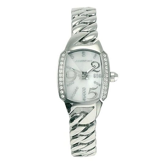 Relógio De Pulso Chronotech Prisma Lady Night - Aço C - Prata