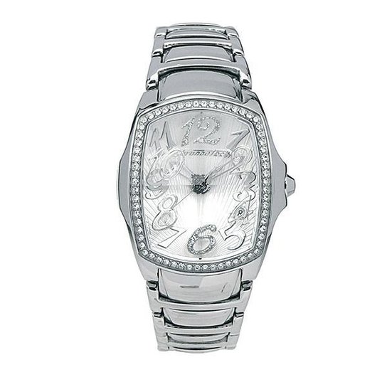 Relógio De Pulso Chronotech Prisma Lady Night - Aço C - Prata