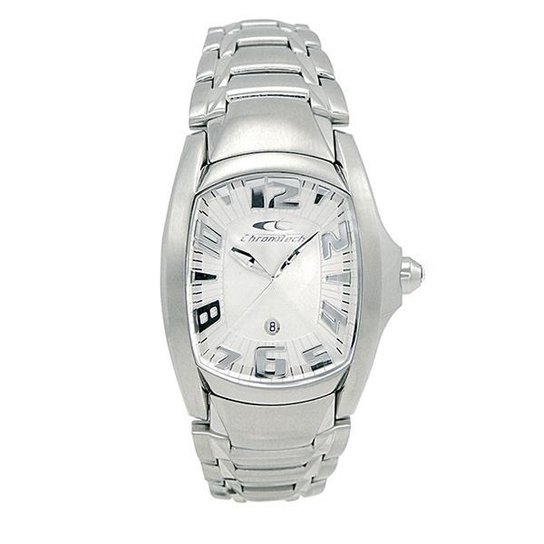 Relógio De Pulso Chronotech Prisma Reloaded - Aço - Prata