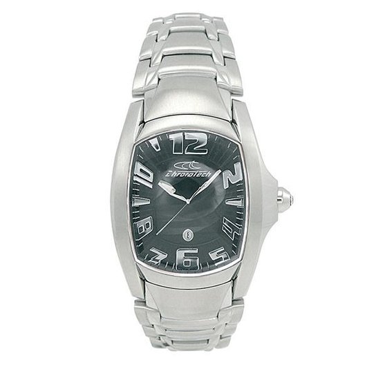 Relógio De Pulso Chronotech Prisma Reloaded - Aço - Prata