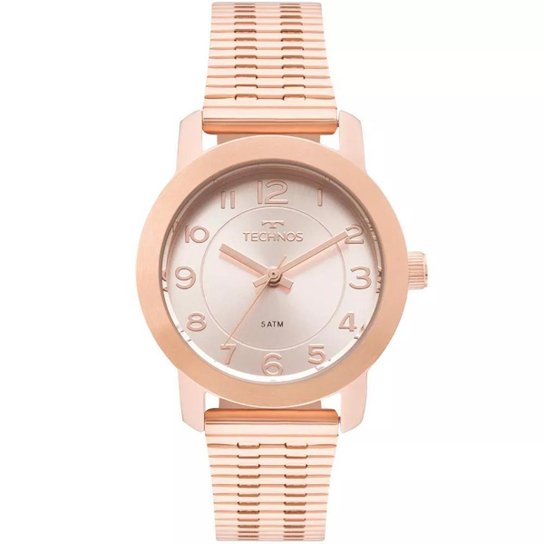 Relógio Feminino Technos 2035MLT/4J Aço - Bronze