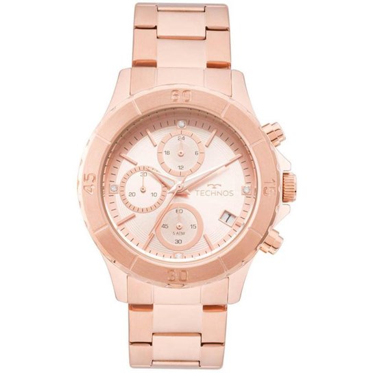 Relógio Feminino Technos JS15FK/4T Aço - Bronze