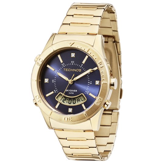 Relógio Technos Skydiver Analógico T205FS/4A Feminino - Dourado