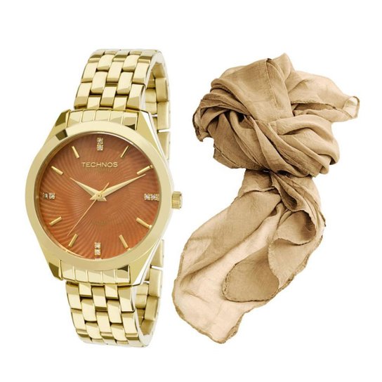 Relógio Technos St.Moritz 2036LOV/K4M Feminino - Dourado