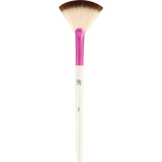 RK By Kiss Pincel Leque Fan - Branco+Rosa