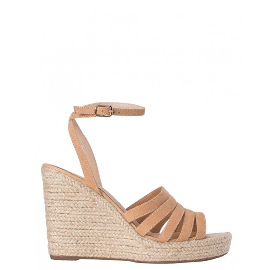 Sandália Amaro Espadrille De Couro - Rosa