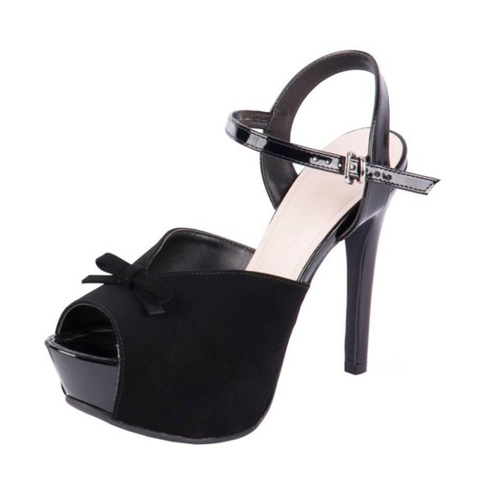 Sandália Bebecê Meia Pata Feminino - Preto