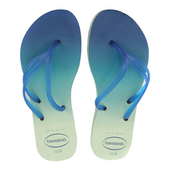 Sandália Havaianas NV Tria Sunset Feminina - Verde+Azul