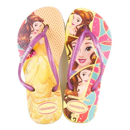 Sandália Havaianas Slim Princess - Amarelo Claro