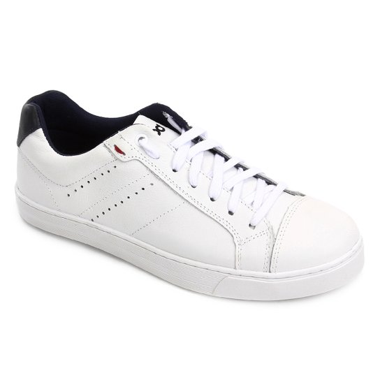 Sapatênis Mood Pólux Masculino - Branco+Marinho