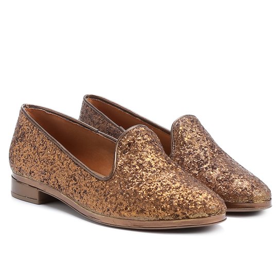 Sapatilha Di Cristalli Slipper Glitter - Dourado