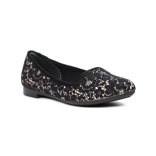 Sapatilha Feminina Preto/bege - Bege