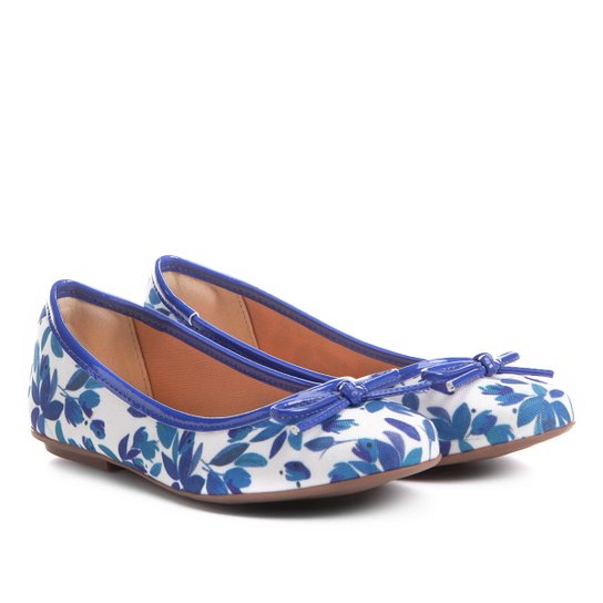 Sapatilha Infantil Shoestock Estampada Feminina - Azul